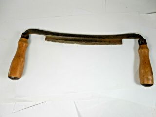 Antique Woodworking Draw Knife No.  8 With Wood Handles,  User
