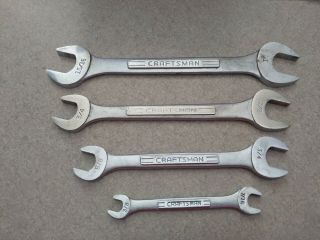 Craftsman vintage - V - series double open end wrench set USA made 2