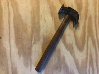 Vintage Cobbler Hammer 1 1/2” Face 14oz Shoemaker Leather Work Tool 2