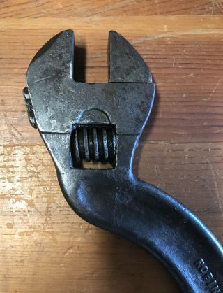 Vintage Robinson Adjustable 10 inch Collectible Wrench 3