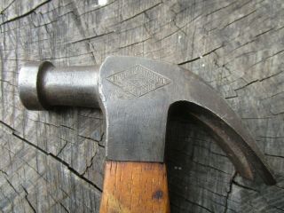 Vintage SHAPLEIGH HARDWARE DIAMOND EDGE Carpenter Claw Hammer Van Camp Handle 2