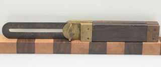 Vintage 8 " Star Tool Co.  Rosewood & Brass Bevel Gauge (inv J764)