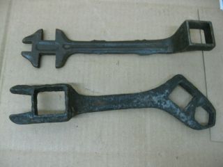 Pair Antique Farm Equipment Plow Wrenches 2