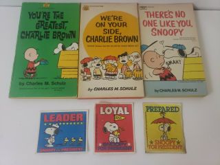 Vintage 1960s Peanuts Charlie Brown Snoopy Books Some Scribbling Stickers