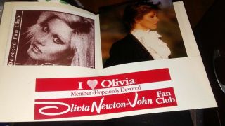 Olivia Newton - John Hopelessly Devoted Fan Club Packet Folder Photo