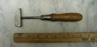 Vintage 6oz.  Cross Peen Hammer,  2 - 1/16 " Head,  Steel Shaft With Wooden Handle,  Vgc
