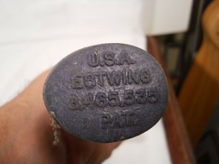 Vintage Estwing E3 Rock Pick Hammer Geology Nylon Handle leather sheath 2