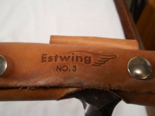 Vintage Estwing E3 Rock Pick Hammer Geology Nylon Handle leather sheath 3
