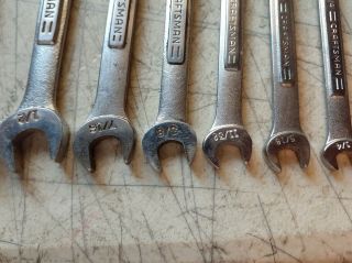 Craftsman vintage combination wrench set 10 wrenches USA 3