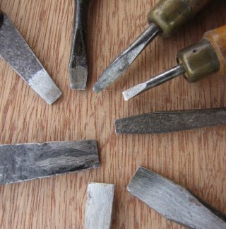 Vintage Screw drivers wood handles carpentry cabinet hobby craft 3
