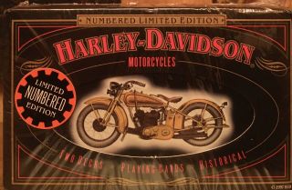 Harley Davidson Historical Motorcycle Playing Cards 1997 -