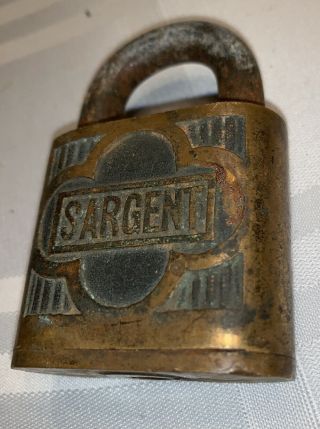 Vintage Sargent Lock No Key