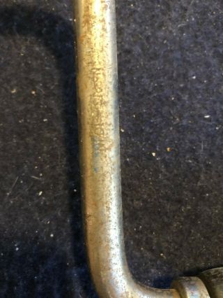 Vintage Stanley No.  813 10” ratcheting drill bit brace - missing chuck 3