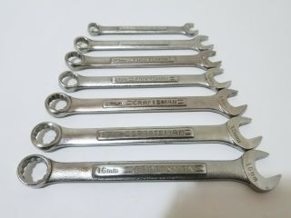 Craftsman Usa Metric Combination Wrench Set 9mm - 16mm Va Series