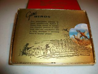 Vintage Double Deck Playing Cards - Game Birds - Chevrolet Sales - /