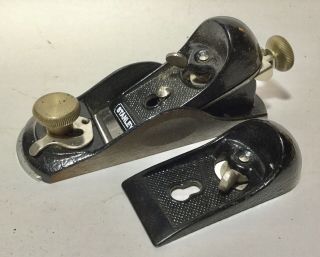 Collectible Black Stanley 6.  5” Plane and Extra Top Blade Holder 2