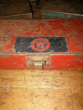 5 Vintage Metal Tool Boxes.  Craftsman.  Bell System. 2