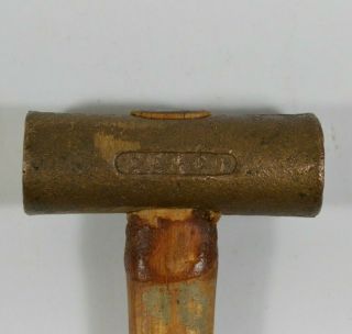 Vintage EE & Co Small 3oz Brass Bronze Head Jewelers Hammer Tinsmith 2