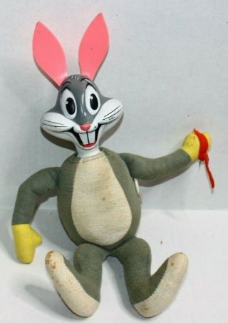 Vintage Mattel Talking Bugs Bunny Pull String Toy 1971 Dirty But