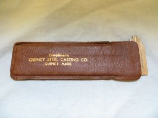 Vintage The Executive Pocket Chum Sliding Caliper Machinists Tool - Made In Usa