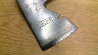 Vintage COLLINS Carpenter ' s Half Hatchet Axe with Nail Puller Hammer 2