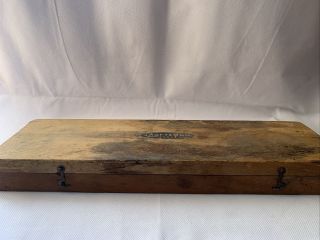 Vintage Craftsman 5493 Tap & Die Set Wooden Box Wood LQQK 3