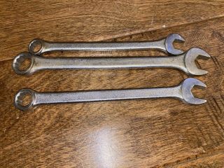 (3) Vintage Herbrand Metric Combo Wrenches 12 point 11mm,  12mm,  14mm 3