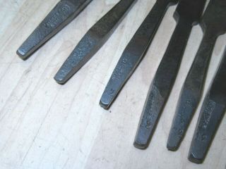 5 unusual Hilger & sohne Split nut auger brace drill bits screwdriver tips,  one 3