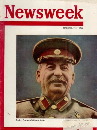 Newsweek - Joseph Stalin On Cover - October 3,  1949