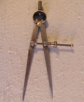 Antique Machinist Divider Caliper Starrett in Athol MA Patent July 1905 USA 3