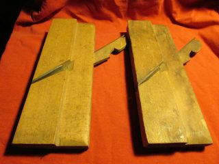 Antique Wood Molding Planes,  Mid 1800 ' s,  Ohio Tool,  2 No.  72 ' s,  3/4 