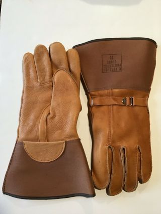 Two Pair Bell System Telephone Lineman Insulated Gloves With Canvas Bag 2