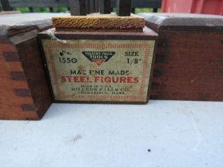 Vintage Machine Made Steel Letters Millers Falls 3/32 And 1/8