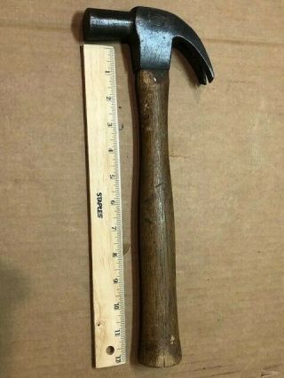 Vintage Atha Curved Claw Hammer 1 Lb,  11oz