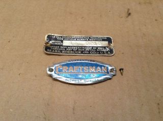 Craftsman Table Saw Md 103.  0210 Name Plates Cts - 309