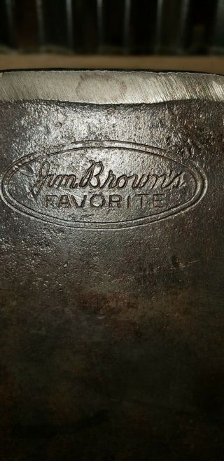 Jim Browns Favorite Axe Head Ready to be Restored 4 lb.  5 inch bit. 2