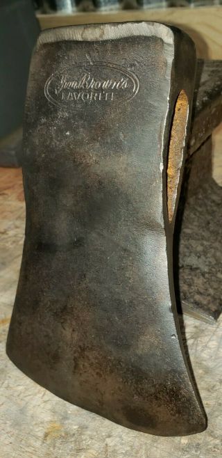 Jim Browns Favorite Axe Head Ready to be Restored 4 lb.  5 inch bit. 3