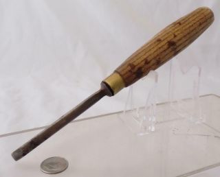 Antique Herring Bros.  Wood Carving Gouge Chisel 4 Sweep 1/4 