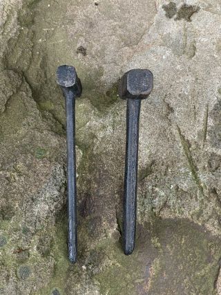 2 Cast Iron Miniature Blacksmith Hammers.  rc184 3