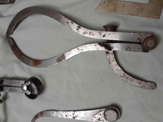 Vintage L.  S.  Starrett Co.  MIXED Caliper Machinist Tools ESTATE AS FOUND ANTIQUE 3