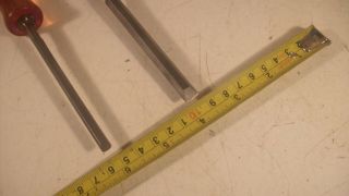 Joblot,  2 vintage Marples Shamrock shatterproof handle bevel edge chisels,  3/8 