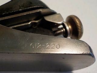 VINTAGE STANLEY WOOD BLOCK PLANE SMOOTH BOTTOM G12 - 220 Made In ENGLAND 2