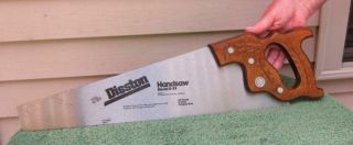 VINTAGE DISSTON & SONS D - 23 CROSSCUT SAW,  20 INCH BLADE 10 PTS 2