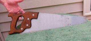 VINTAGE DISSTON & SONS D - 23 CROSSCUT SAW,  20 INCH BLADE 10 PTS 3