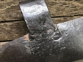 Vintage Early Blacksmith Made Brush Axe Head 2