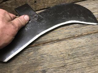 Vintage Early Blacksmith Made Brush Axe Head 3