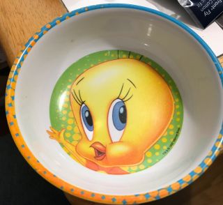 Zak Designs Looney Tunes Tweety Cereal Bowl 7 " 1997 Rare Vtg