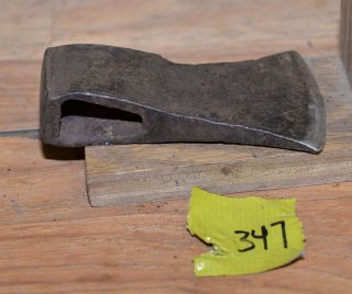 Collectible early axe head trade embossed vintage blacksmith trapping tool 347 3
