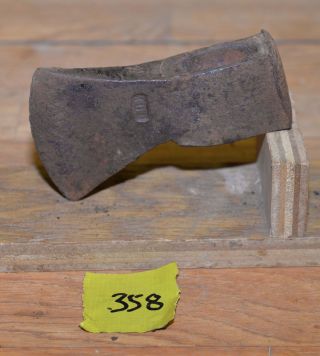 Collectible Early Axe Head Trade Embossed Vintage Blacksmith Trapping Tool 358