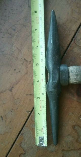Antique Vintage Cross Peen Punch Hammer 3